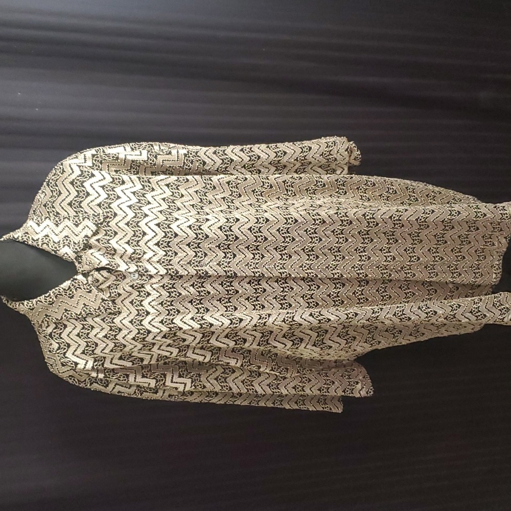 Creme De Silk Men's Button Down Shirt Size 4xl